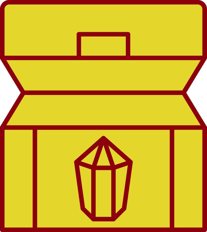 Treasure chest Fillay Icon vector