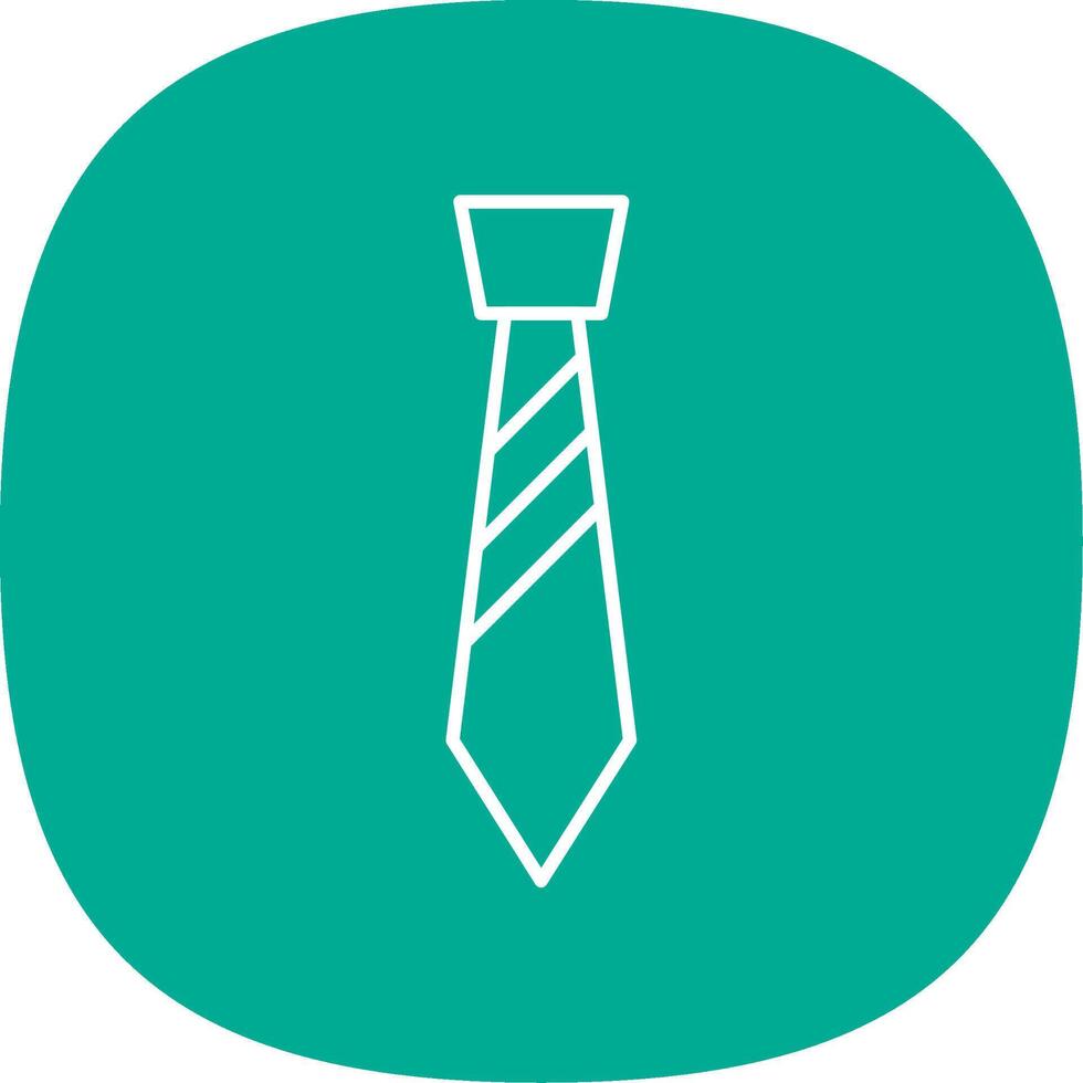 Tie Line Curve Icon vector
