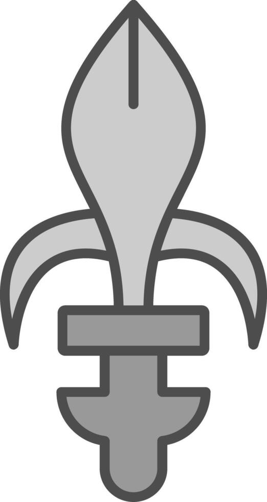 Fleur de lis Fillay Icon vector