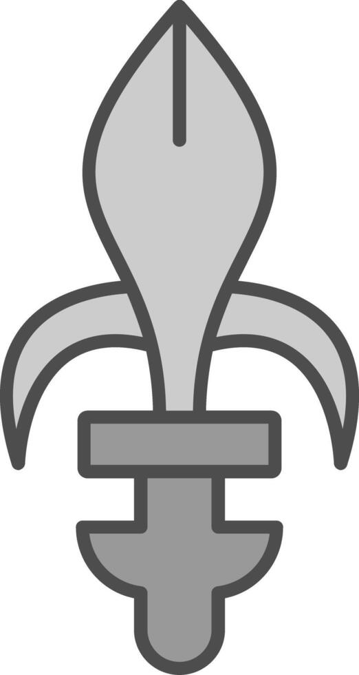 Fleur de lis Fillay Icon vector