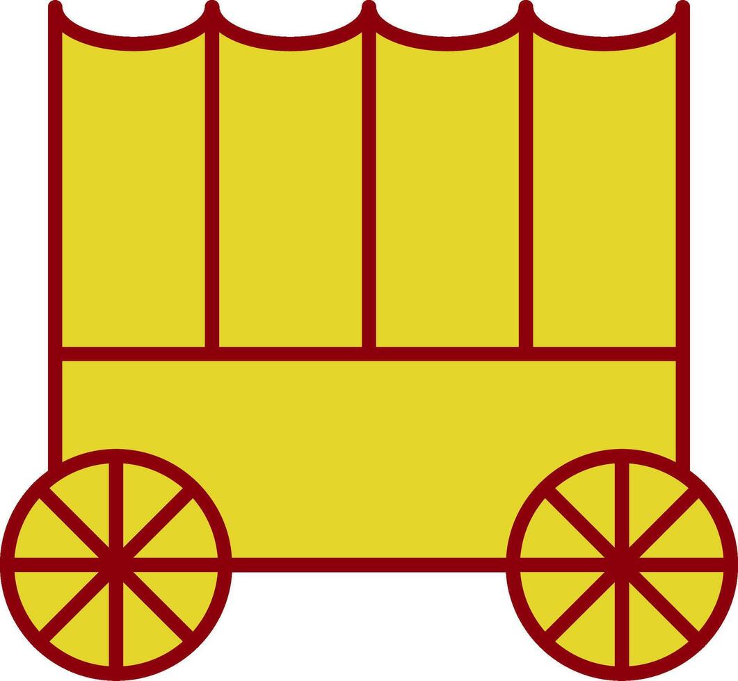 Carriage Line Two Color Icon vector