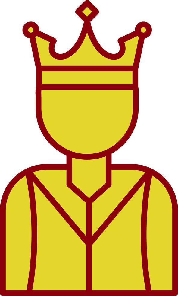 Prince Line Two Color Icon vector