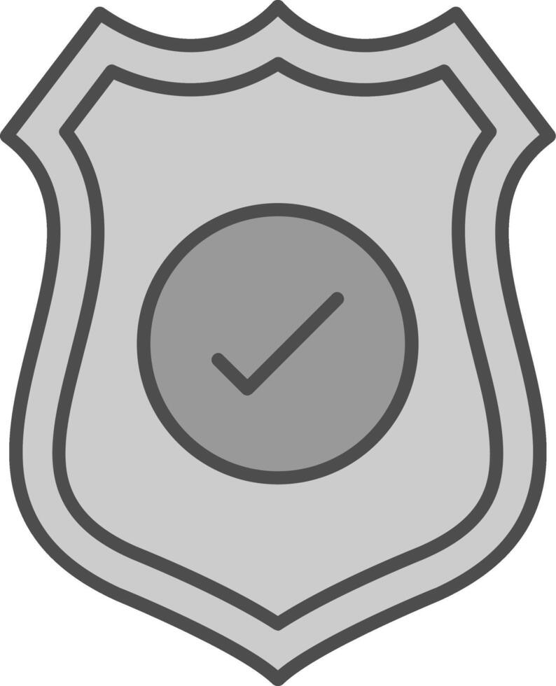 Sheild Fillay Icon vector