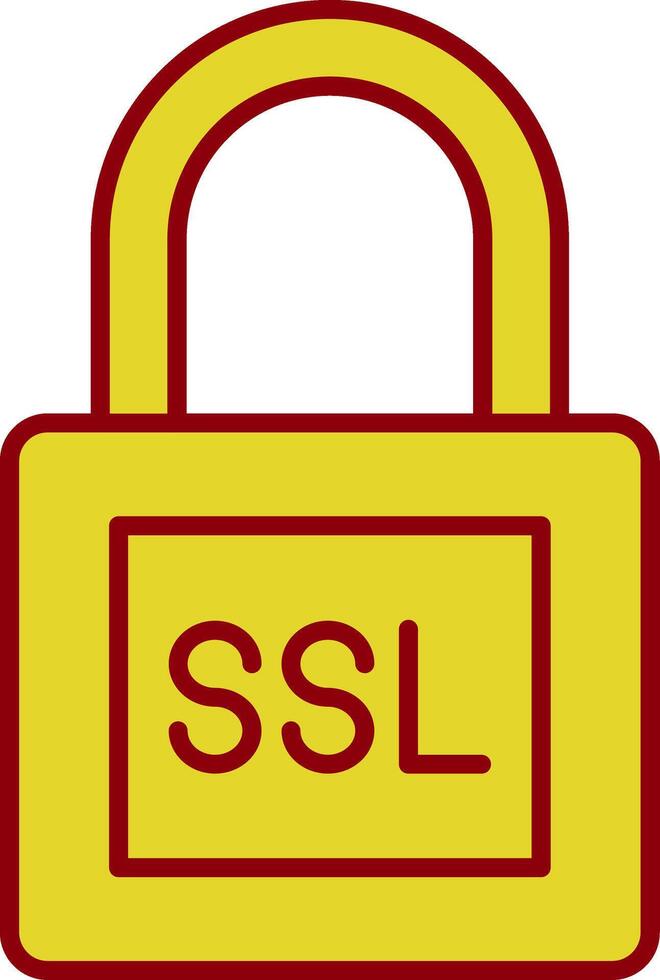 SSL Line Two Color Icon vector
