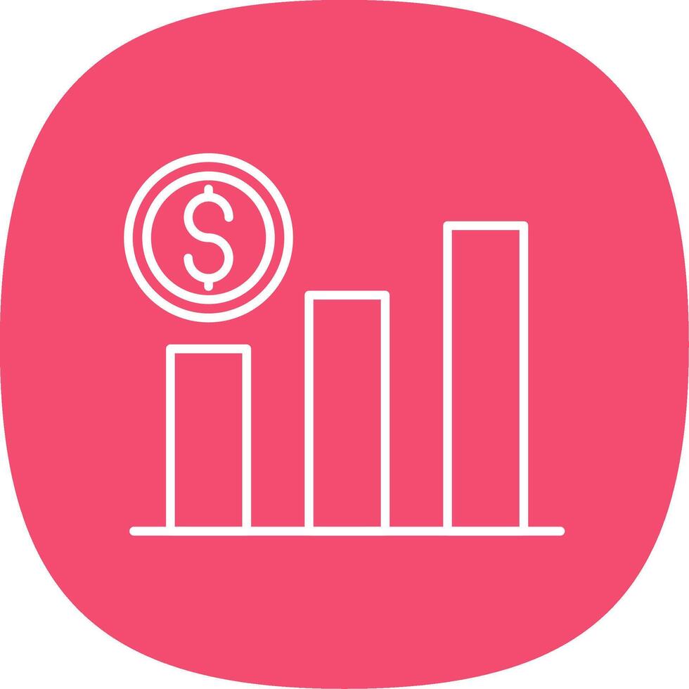 Benefits Line Curve Icon vector