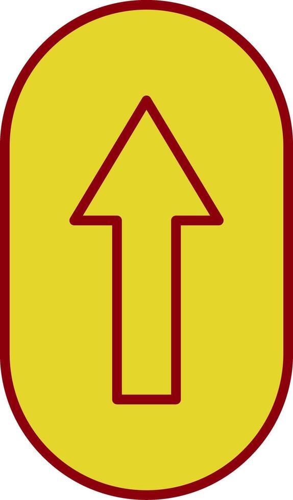 Scroll Up Line Two Color Icon vector