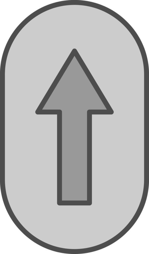Scroll Up Fillay Icon vector