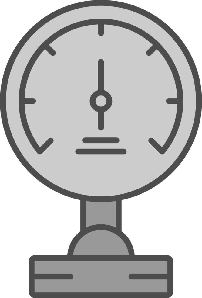 Pressure Meter Fillay Icon vector