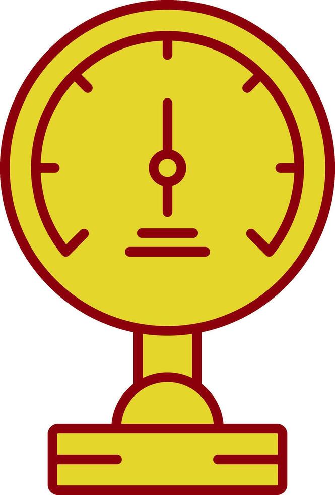 Pressure Meter Line Two Color Icon vector