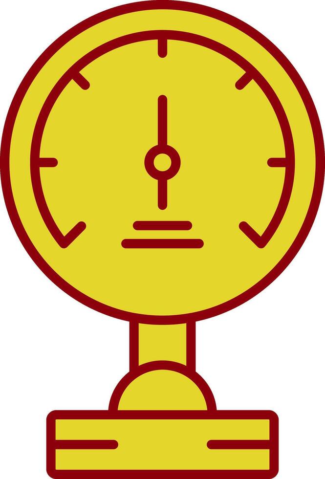 Pressure Meter Line Two Color Icon vector