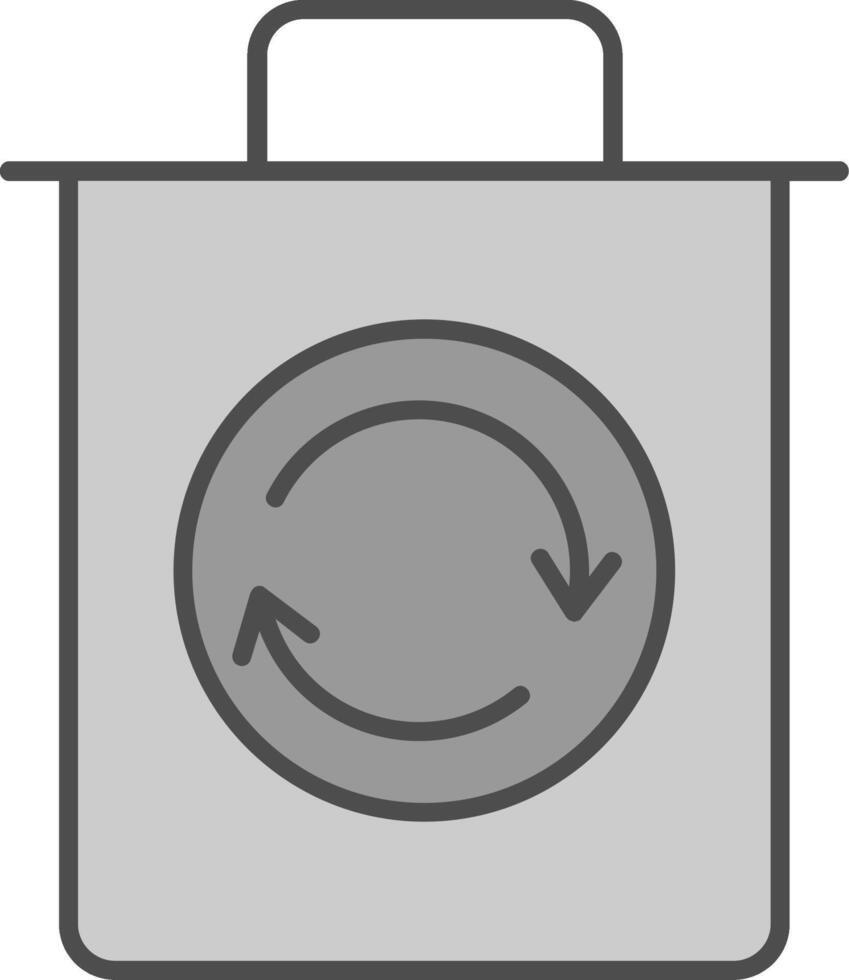 Trash Fillay Icon vector