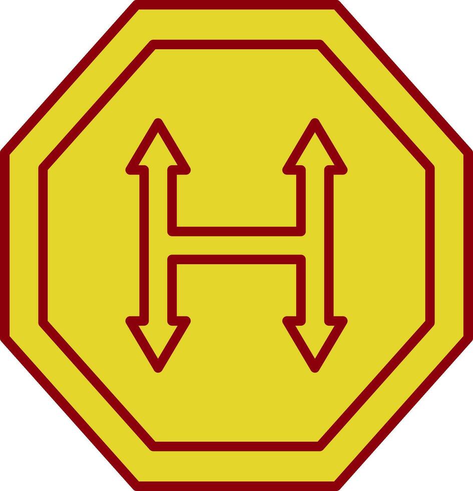 Junction Line Two Color Icon vector