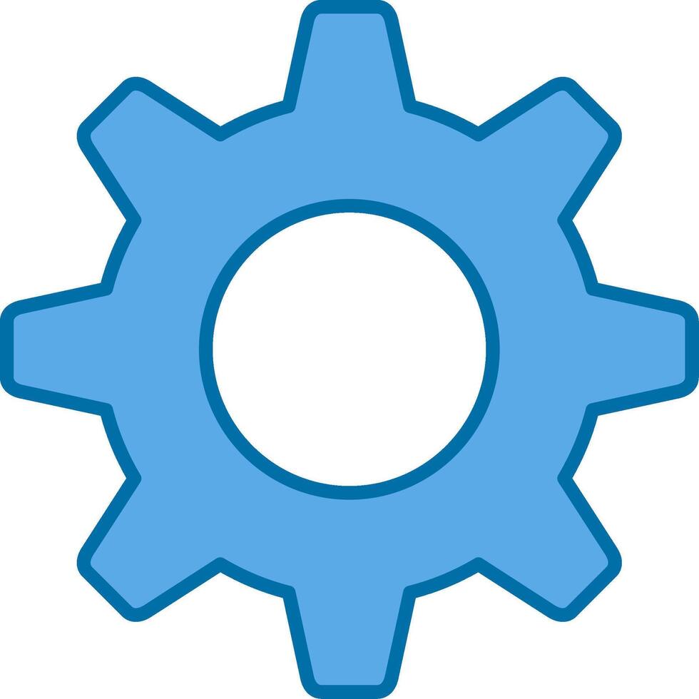 Setting Line Two Color Icon vector