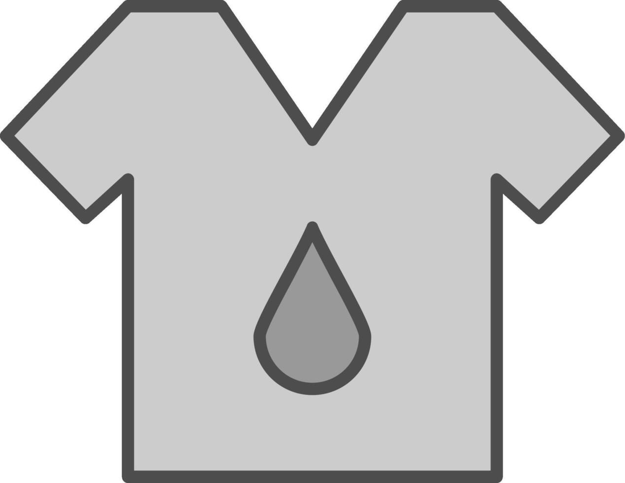 t camisa relleno icono vector