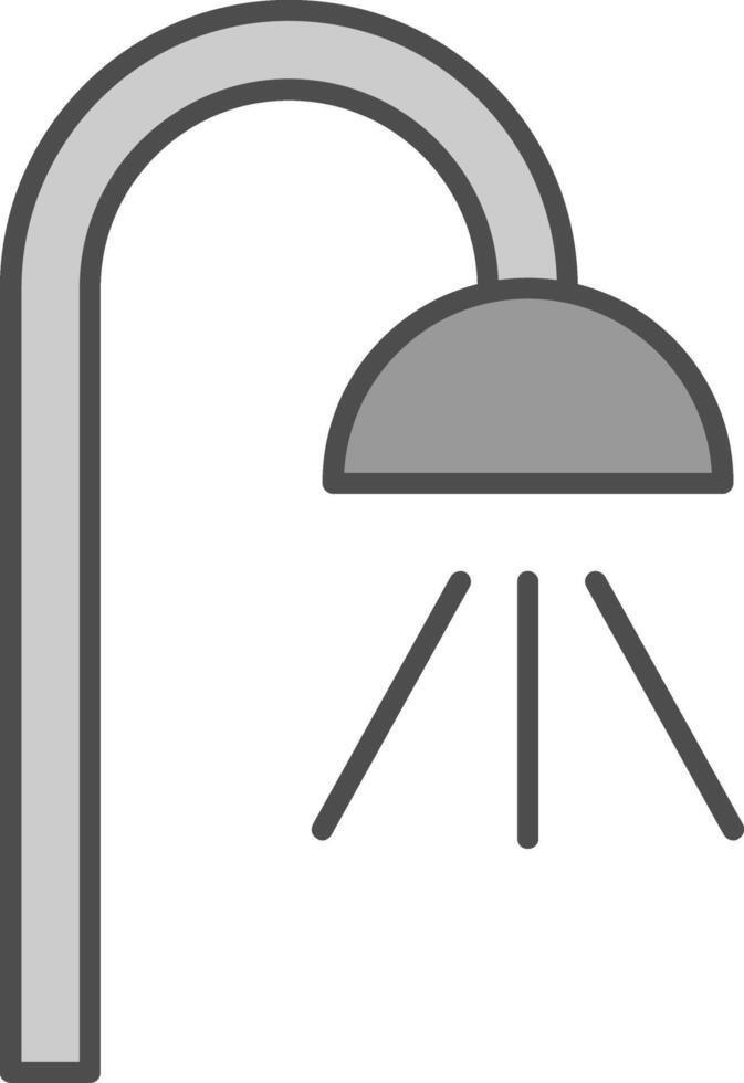 Shower Fillay Icon vector
