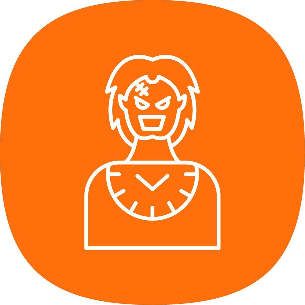 Baron Line Curve Icon vector