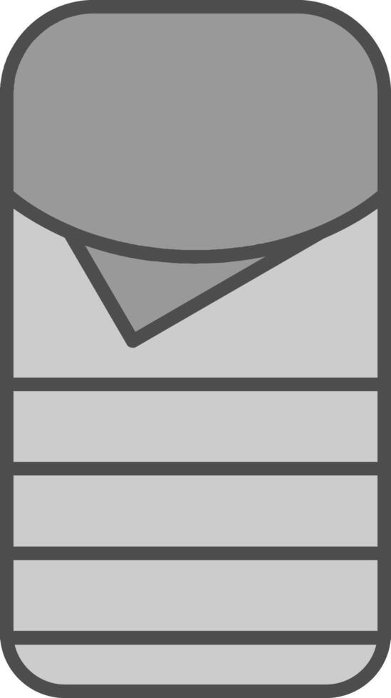 Sleeping Bag Fillay Icon vector