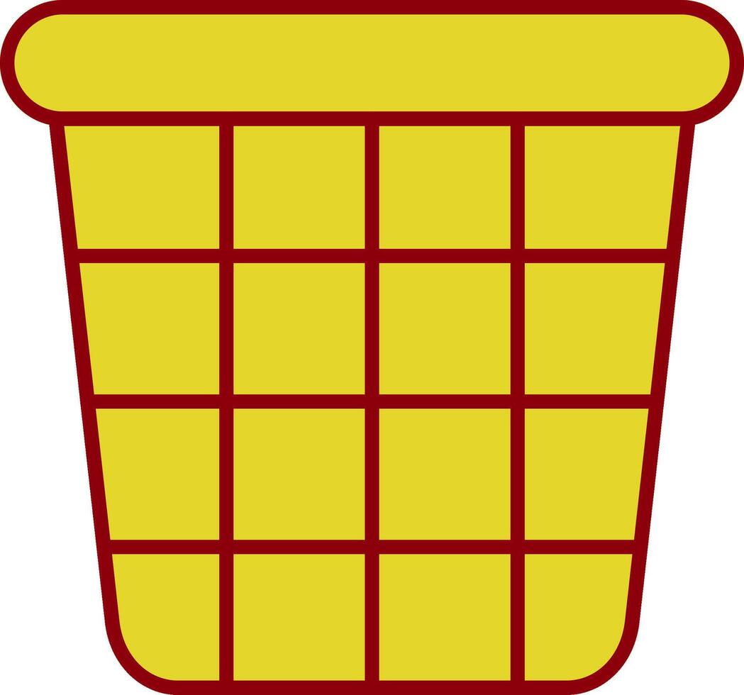 Bucket Line Two Color Icon vector