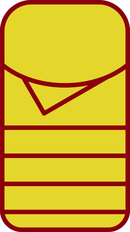 Sleeping Bag Line Two Color Icon vector