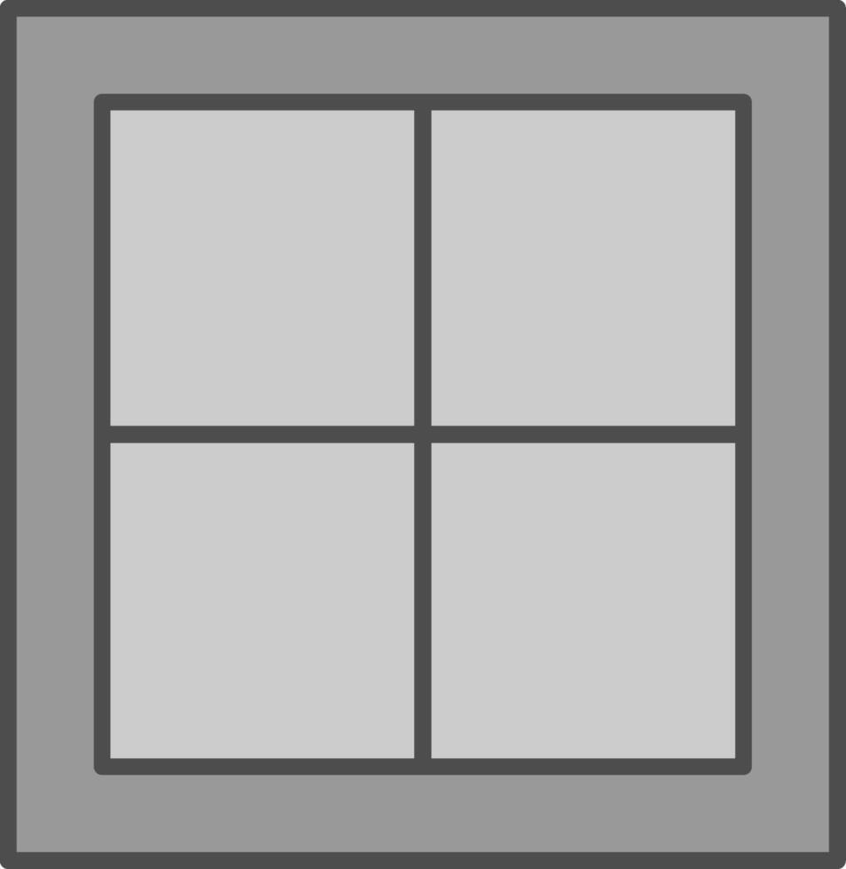 Window Fillay Icon vector