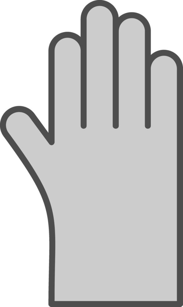 Cleaning Gloves Fillay Icon vector