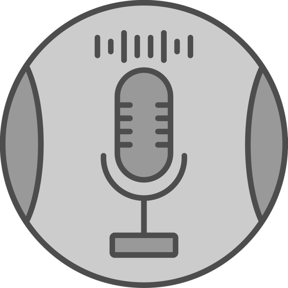 Voice Recorder Fillay Icon vector