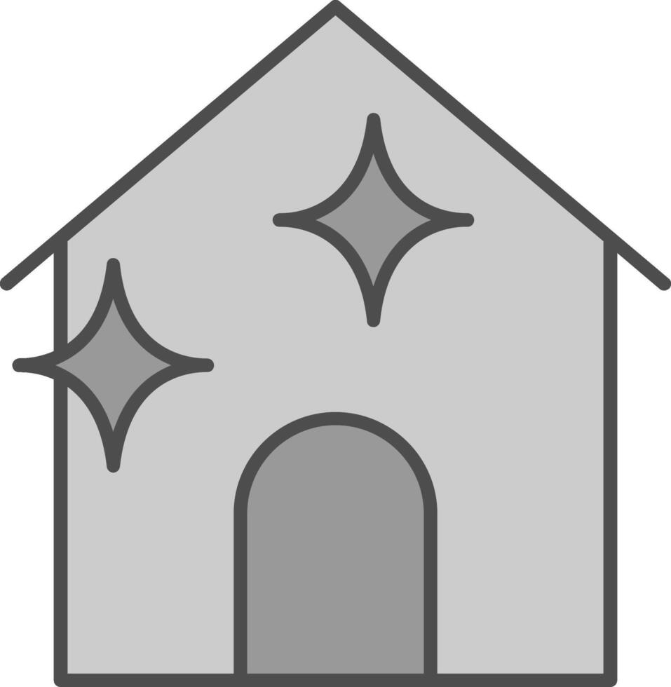 House Cleaning Fillay Icon vector