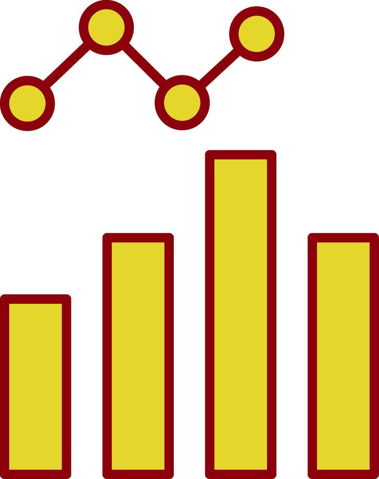 Data Analysis Line Two Color Icon vector