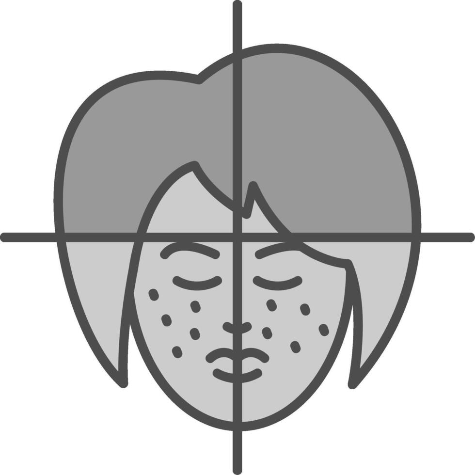 Face Treatment Fillay Icon vector