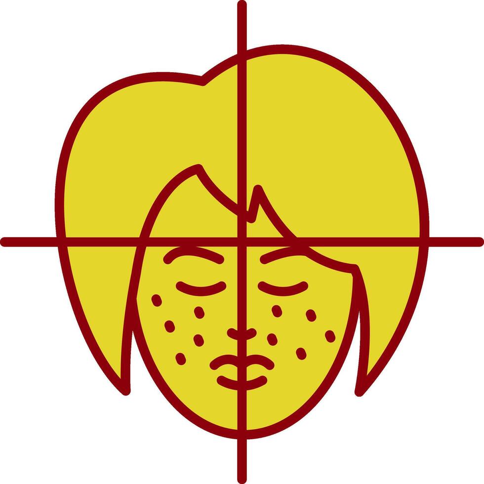 Face Treatment Line Two Color Icon vector