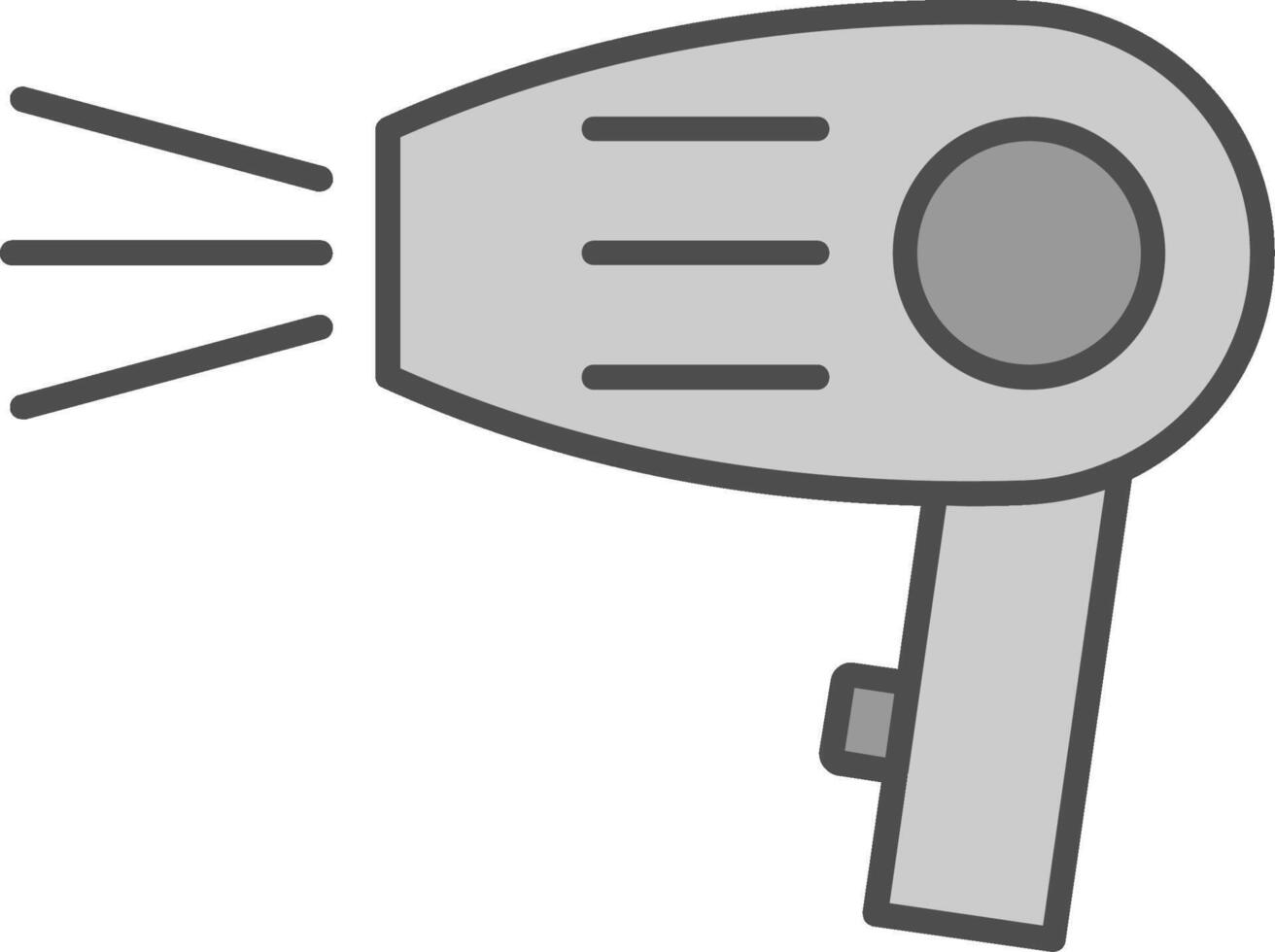 Hair Dryer Fillay Icon vector