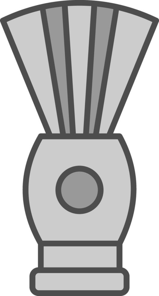 Shaving Brush Fillay Icon vector