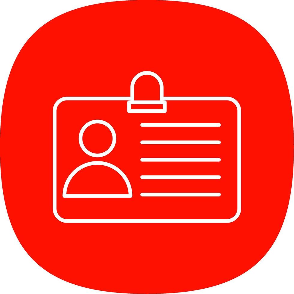 Identify Line Curve Icon vector