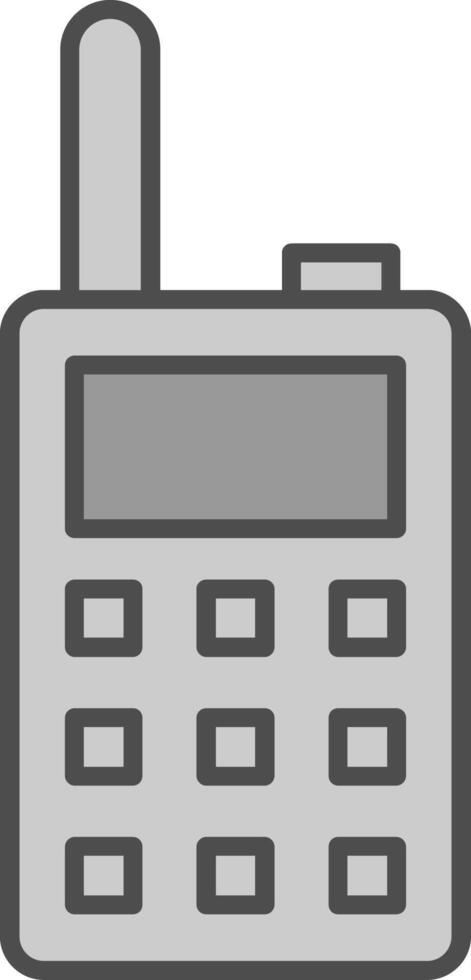 Walkie Talkie Fillay Icon vector