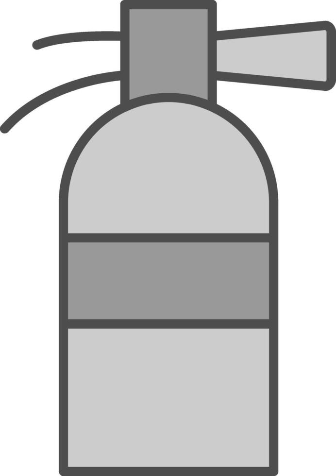 Fire Extinguisher Fillay Icon vector