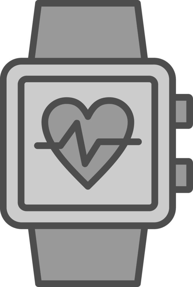 Smart Watch Fillay Icon vector