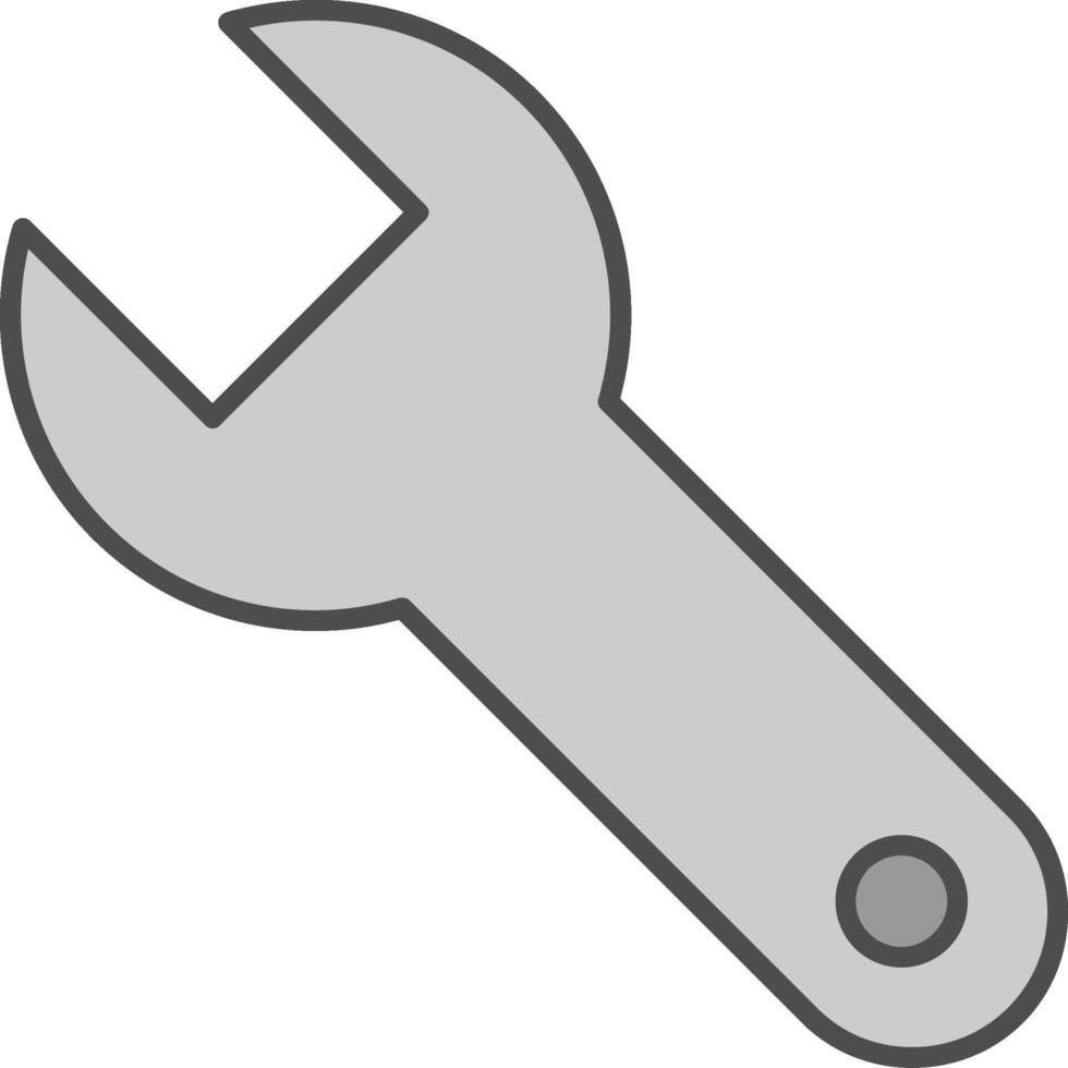 Wrench Fillay Icon vector