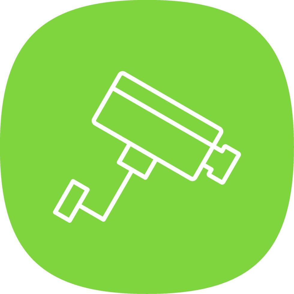 Cctv Line Curve Icon vector