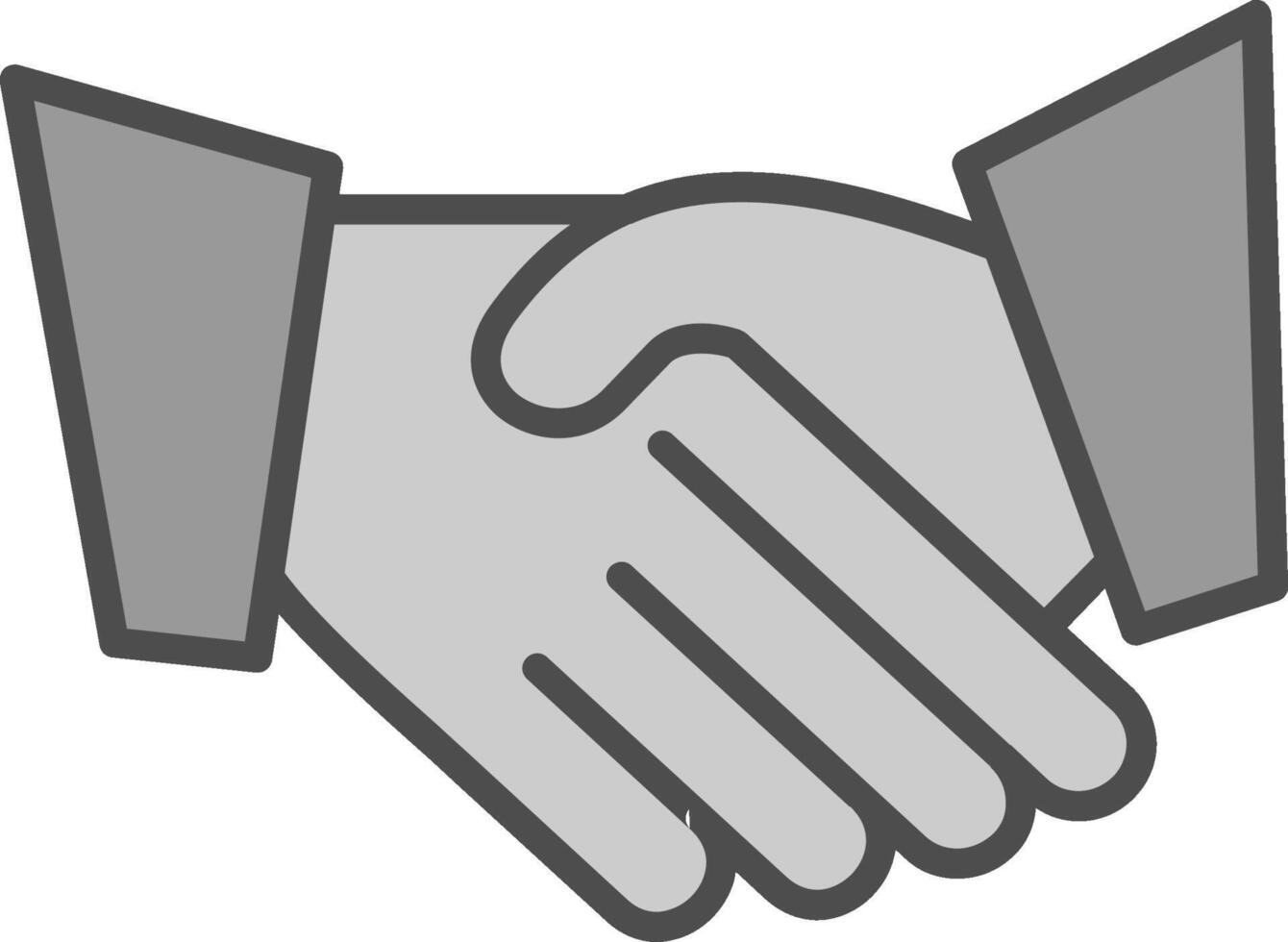 Hand Shaking Fillay Icon vector