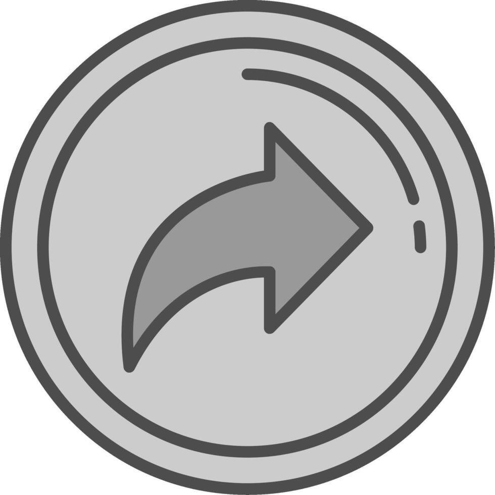 Forward Fillay Icon vector