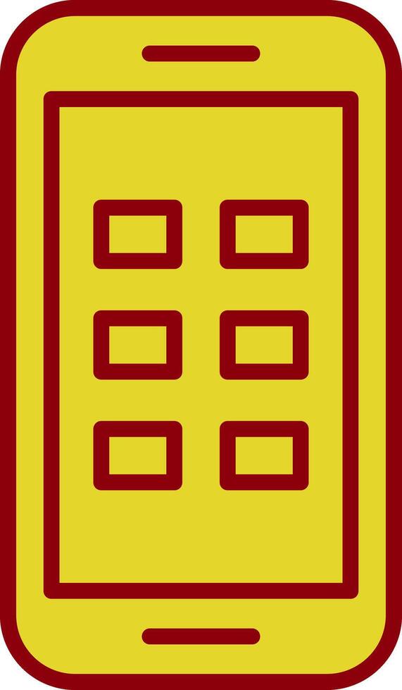 Phone Line Two Color Icon vector