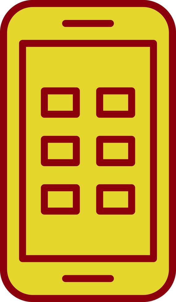 Phone Line Two Color Icon vector