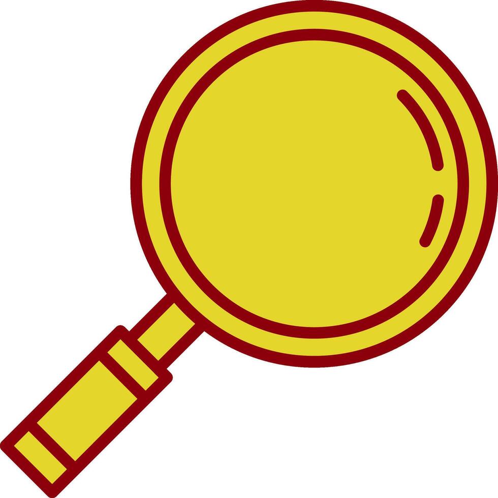 Magnifying Glass Line Two Color Icon vector