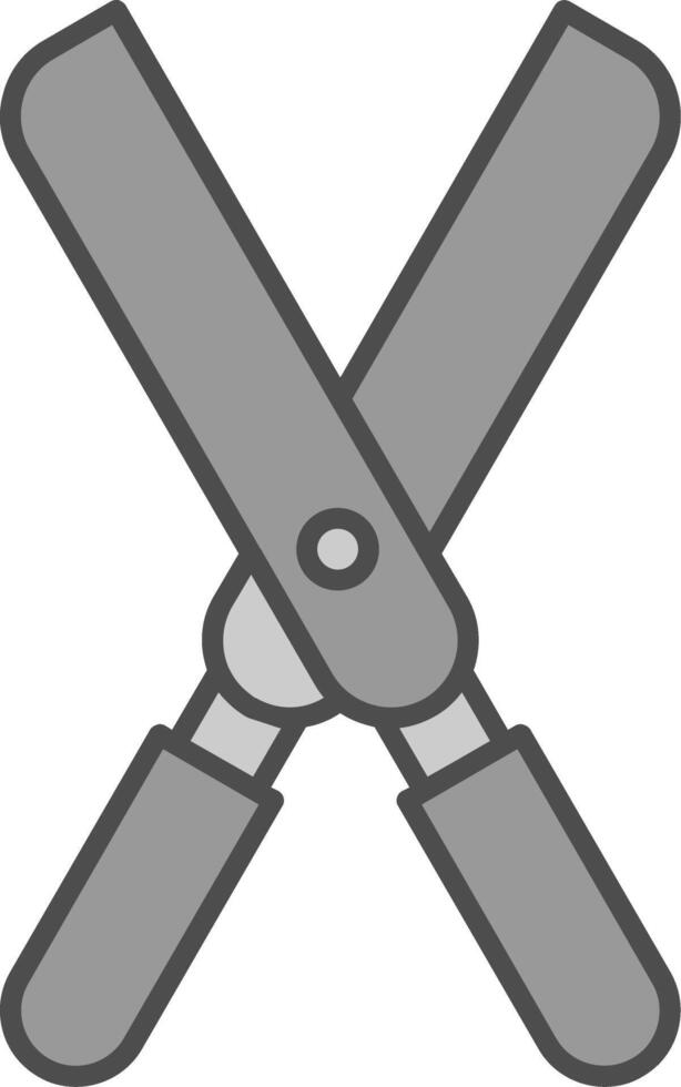 Grass Cutter Fillay Icon vector