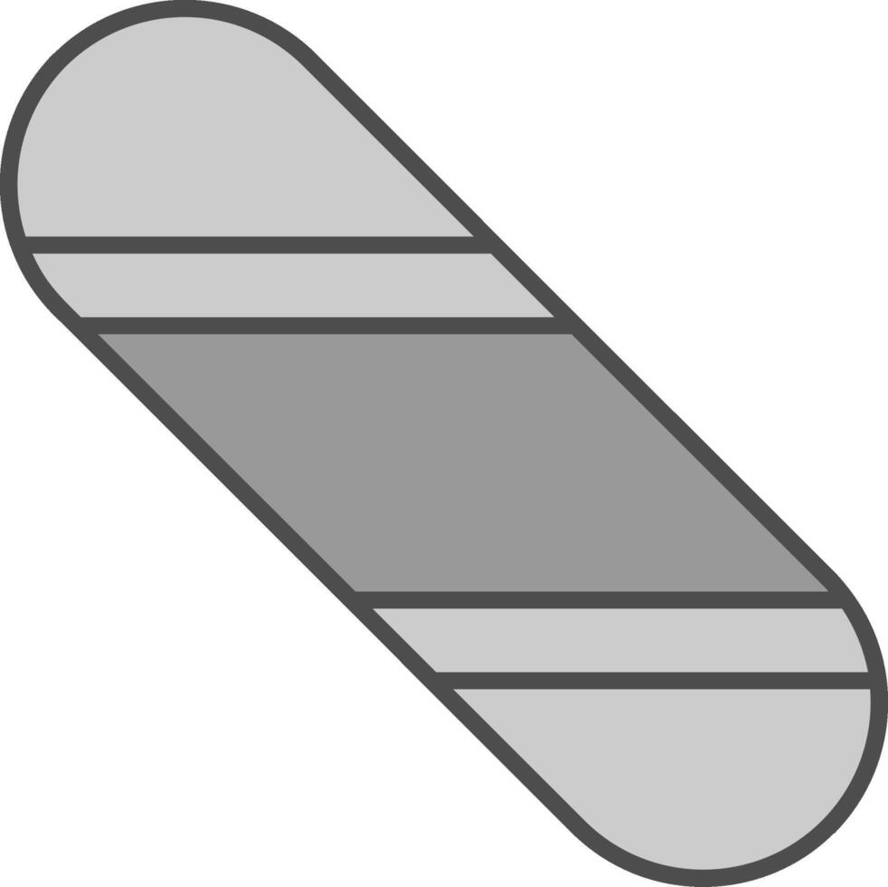 Snowboard Fillay Icon vector