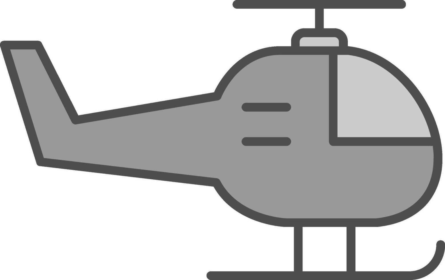 Helicopter Fillay Icon vector