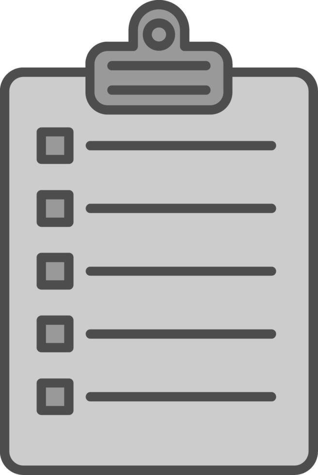 Checklist Line Two Color Icon vector