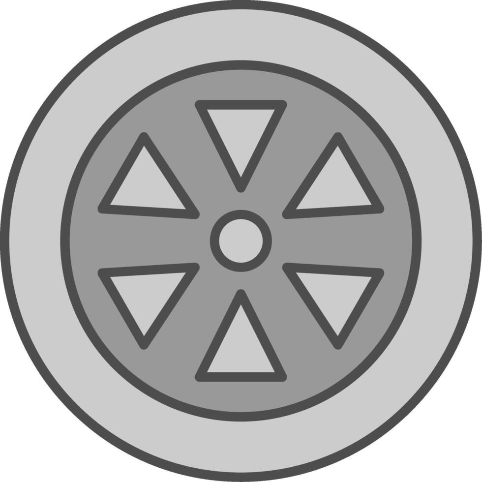 Wheel Fillay Icon vector