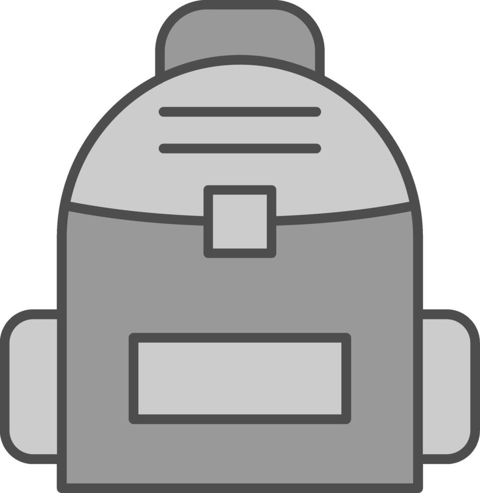 Backpack Fillay Icon vector