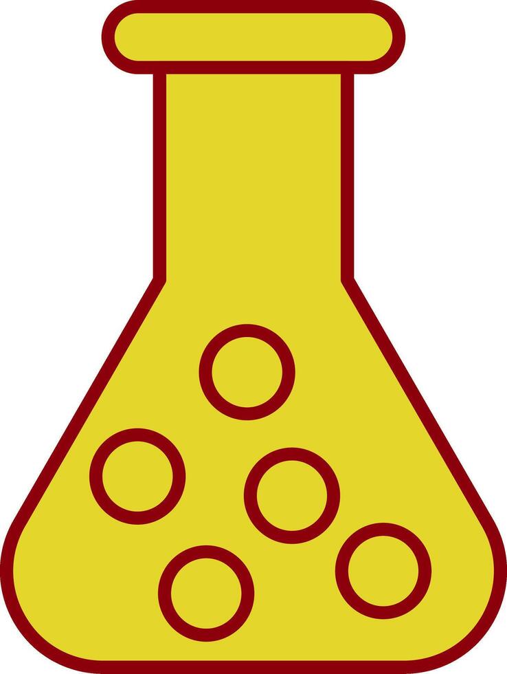Flask Line Two Color Icon vector